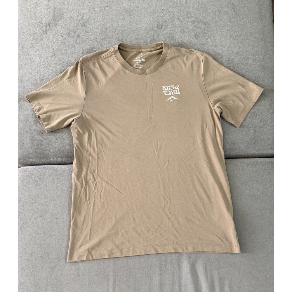 Nike Trail Shirt Mens Large Tour Du Mont Blanc Short Sleeve DriFit Ultra L Utmb